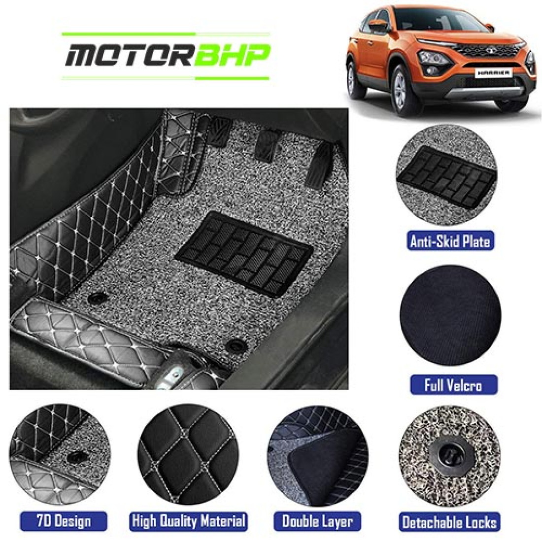 Tata Harrier Accessories Buy Tata Harrier 7D Mats Car Accessories